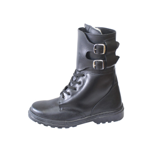 Airsoft Tactical Winter Leather Boots With Buckles