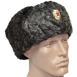 Russian State Security border guards winter earflaps hat ushanka