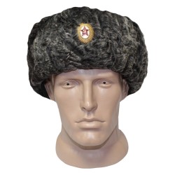 Russian State Security border guards winter earflaps hat ushanka