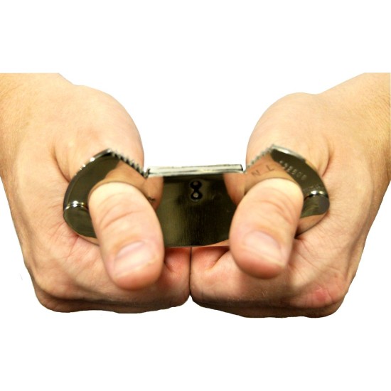 STEEL compact professional THUMBCUFFS with 2 keys