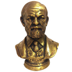 Soviet bronze bust of Austrian psychiatrist and neurologist Sigmund Freud