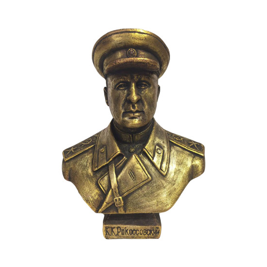 Soviet / Poland warlord Konstanty Rokossowski bronze bust