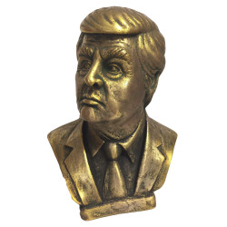 Bronze bust of the 45th president of the USA Donald Trump