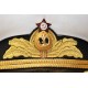Cappello da visiera parata cremisi sovietico / russo Admiral