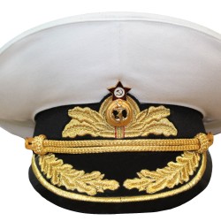 ソビエト/ロシア海軍提督クリームパレードバイザーハット