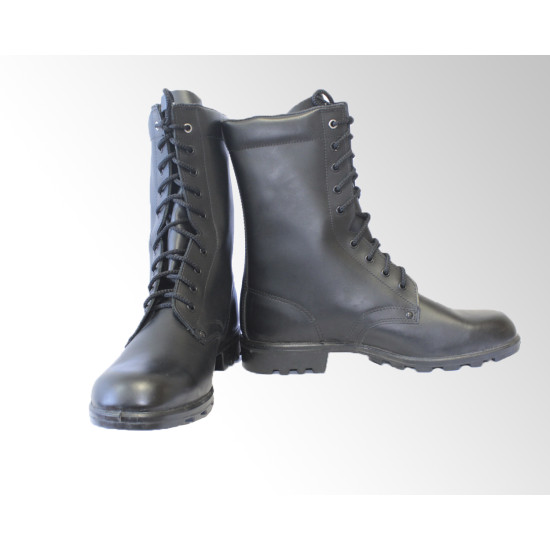 Airsoft Soviétique statutaire haute cheville chromée bottes en cuir demi-saison