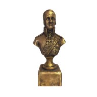 Bronze bust of navy admiral of the 18th century Ushakov