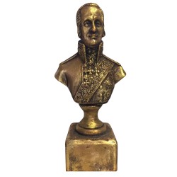 Buste en bronze de l'amiral de la marine du XVIIIe siècle Ouchakov