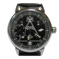 Soviet wrist watch Molnija Masonic symbols USSR original clock 