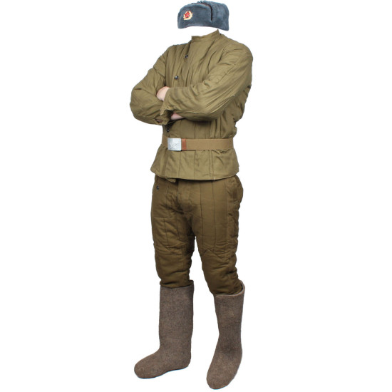 Russische Armee Winter Uniform FUFAIKA mit HOSEN Telogreyka