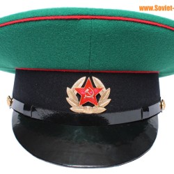 Vintage Soviet Border guards hat USSR Sergeant visor cap 