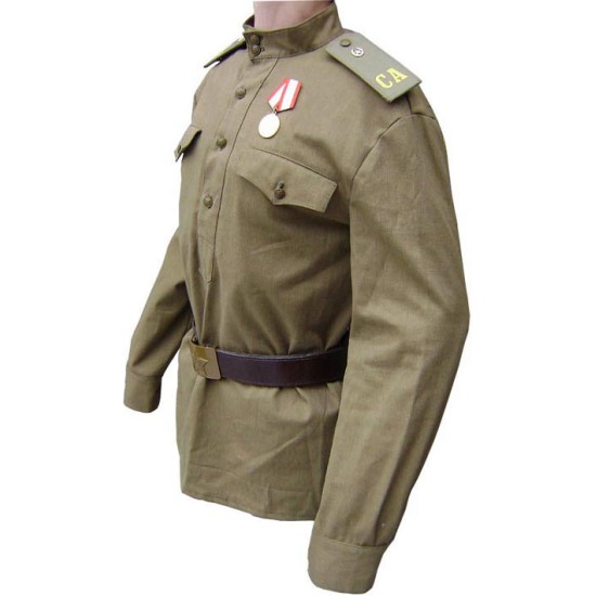 Chaqueta rusa del ejército GIMNASTERKA tipo WWII