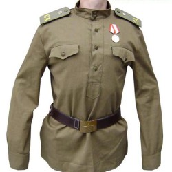 Chaqueta rusa del ejército GIMNASTERKA tipo WWII