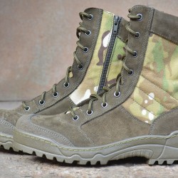 Tactical camo boots G.R.O.M. Multicam with zipper