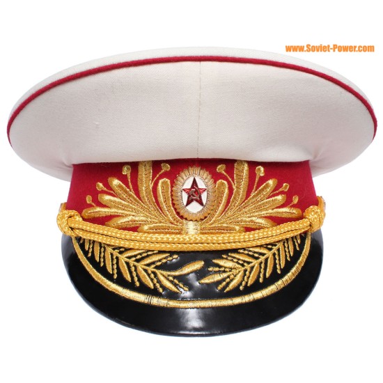 Sovietico / russo generali di fanteria cappello visiera bianco