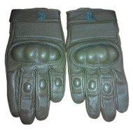 Deporte / táctico cuero puño guantes modelo con nudillos