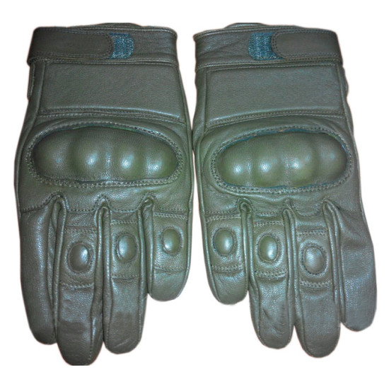 Deporte / táctico cuero puño guantes modelo con nudillos