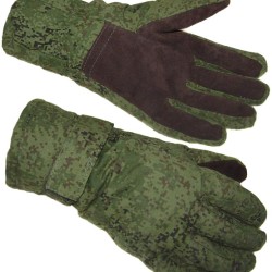 Russian pixel tactical winter gloves digital flora