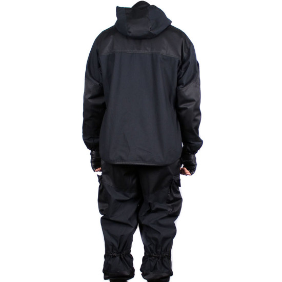 Moderne GORKA 3 schwarze Winteruniform mit Fleecefutter