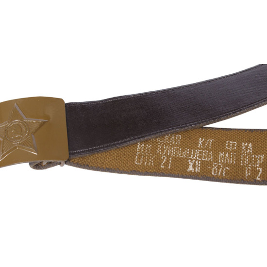 Ceinture de soldat soviétique étoile verte URSS