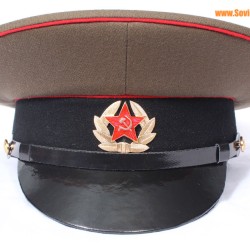 Soldado soviético / ruso sargento militar sombrero visera