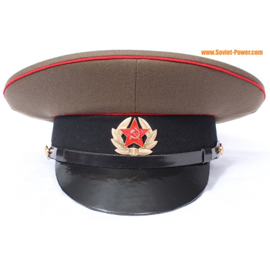 Soldado soviético / ruso sargento militar sombrero visera