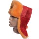 Ruso invierno recuerdo orejeras sombrero naranja ushanka