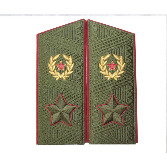 Soportes de abrigo diarios generales del general del ejército soviético desde 1974 charreteras