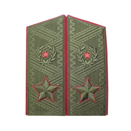 Sowjetische Armee GENERAL Feld Mantel Schulterklappen seit 1974 Epauletten