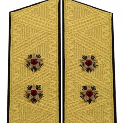 Vicepresidente naval soviético - Admiral desfile uniforme hombro placas