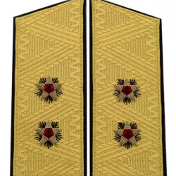 Vice-amiral de la marine soviétique défilé uniformes épaulettes