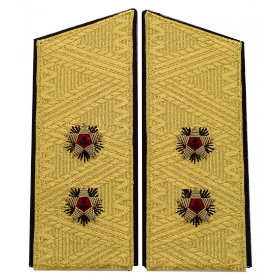 Vicepresidente naval soviético - Admiral desfile uniforme hombro placas Vicepresidente naval soviético - Admiral desfile uniforme hombro placas