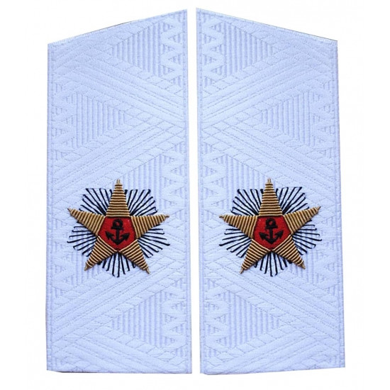ADMIRAL soviético diario uniforme hombro placas URSS charreteras ADMIRAL soviético diario uniforme hombro placas URSS charreteras