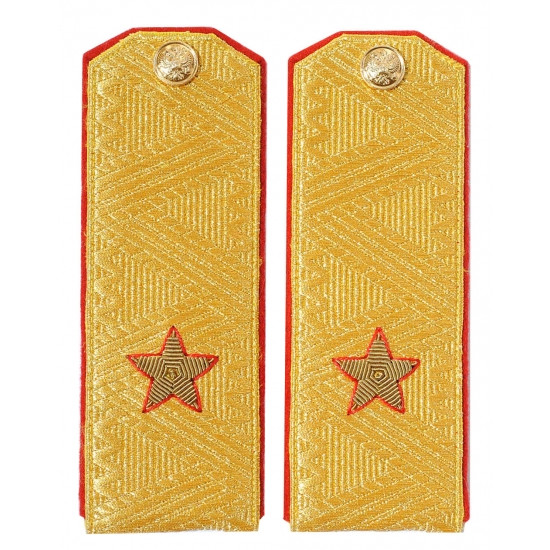 Épaulières de chemise PARADE GÉNÉRALE soviétique Épaulettes de l'armée
