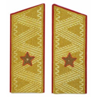 Paneles soviéticos del desfile general Hombros del ejército hasta 1974