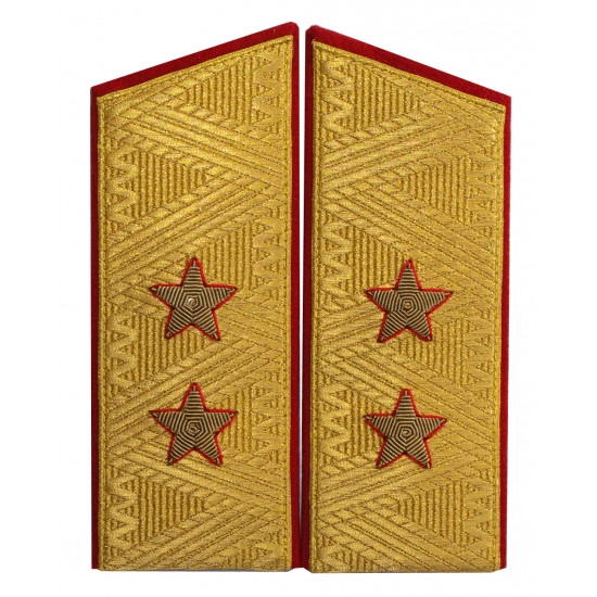 Epaulettes de parade généralistes soviétiques Epaulettes de l'armée jusqu'en 1974