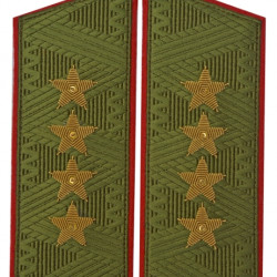 Epaulettes d'épaulement de l'armée soviétique