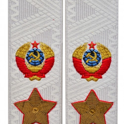 Soviet MARSHAL's USSR uniform shoulder boards epaulets on a shirt