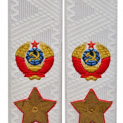 Soviet MARSHAL's USSR uniform shoulder boards epaulets on a shirt