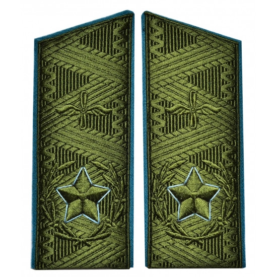 Soviética / rusa principal MARSHAL de la Fuerza Aérea URSS uniforme hombro placas epaletas