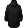 Warmer schwarzer Winterparka Taktische Kapuzenjacke mit Kapuze im urbanen Stil
