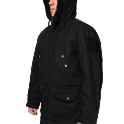 Warm Winter ブラック パーカー タクティカル フーデッド ジャケット フード付き アーバンタイプ コート