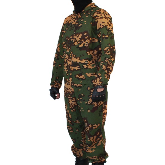 Francotirador táctico Camo KLM uniforme sobre cremallera RANA patrón Partizan