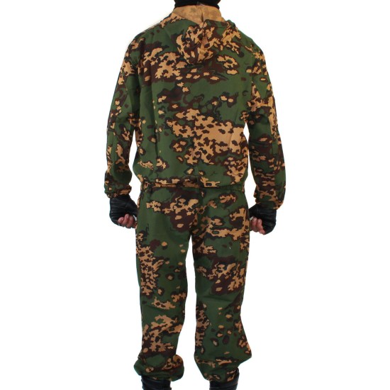 Francotirador táctico Camo KLM uniforme sobre cremallera RANA patrón Partizan