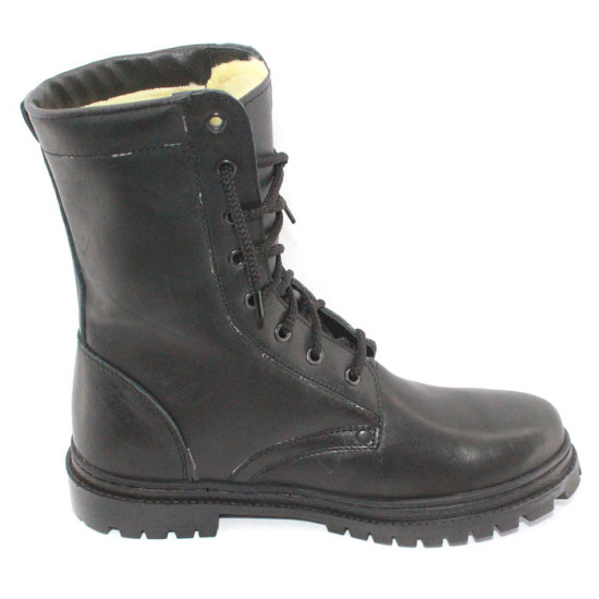 Airsoft winter Leather BOOTS with Fur