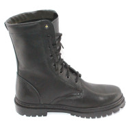 Botas altas de cuero negro Airsoft