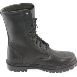 Botas altas de cuero negro Airsoft