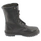 Hohe Airsoft-Stiefel aus schwarzem Leder