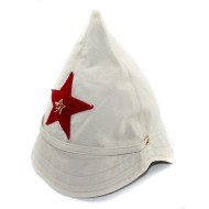 Russo cappello estivo in cotone beige budënovka militare sovietica RKKA