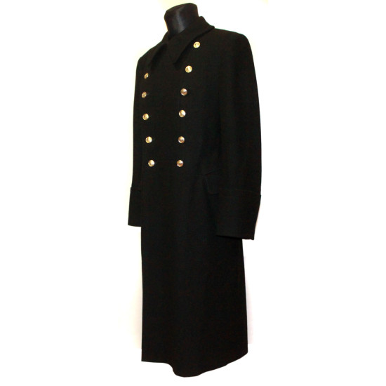 Manteau d'officier chaud d'hiver de la flotte soviétique, manteau militaire de l'urss